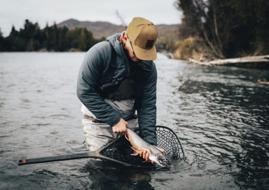 Fly fishing guide leading a scenic trip in Northern California.