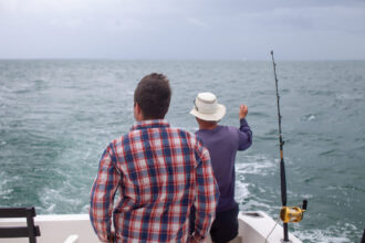 Lake Erie fishing charter luxury Tiara yacht Walleye trip