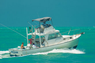 Charter boat with Marlin catch during offshore fishing in Destin FL