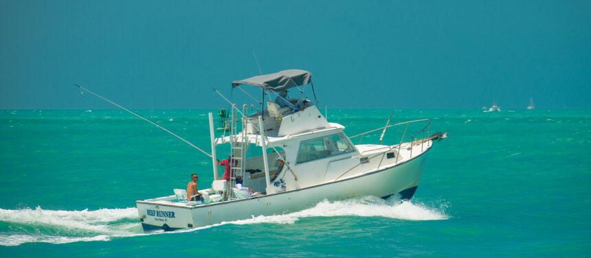 Charter boat with Marlin catch during offshore fishing in Destin FL