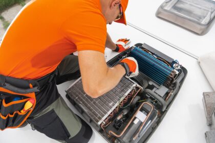 Mobile RV inspection service in Buda, TX by Cozy Camper technician