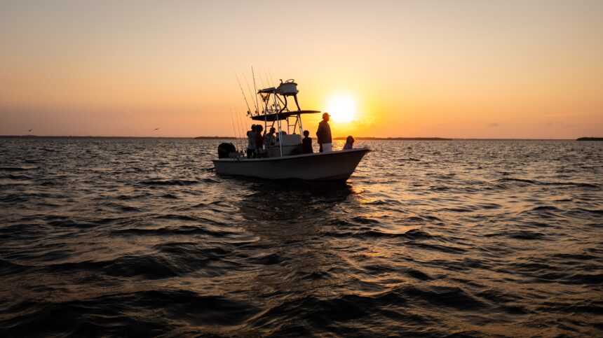 Family enjoying inshore fishing trip with Moondance Charters in Montauk, NY