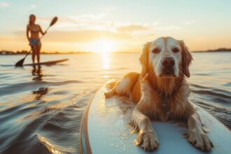 Hidden cove paddleboarding in Austin TX